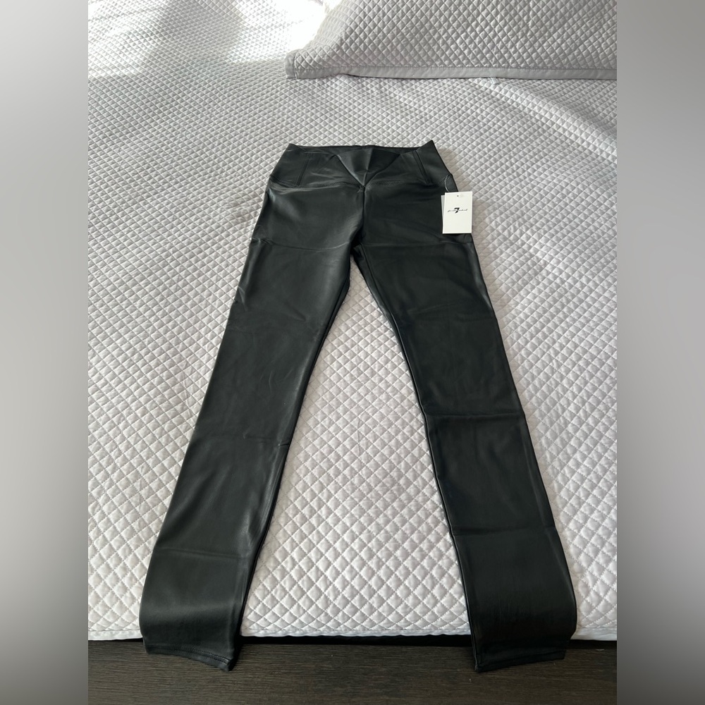 Black Faux Leather Leggings